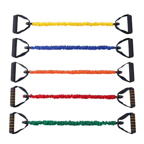 Nylon Covered Resistance Tube Bands with Handles